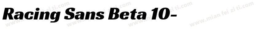 Racing Sans Beta 10字体转换